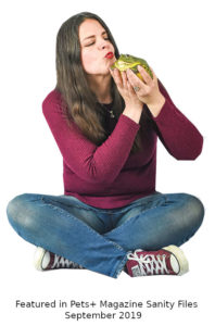 Lily with Morris the frog